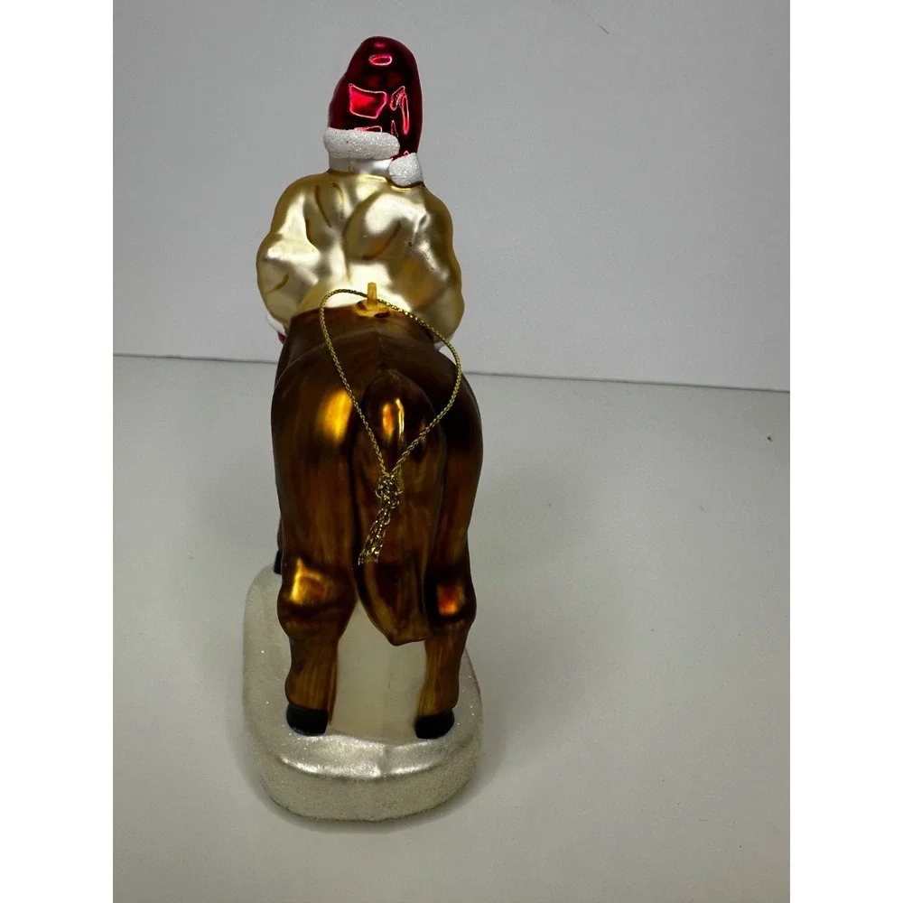 Archie MCPhee Glass Santaur Christmas Ornament Santa Horse Minotaur